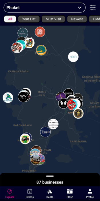 Nightlife Map Feature